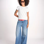 t-shirt girocollo manica corta WSCT20 01 WHITE merz b 