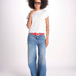 t-shirt girocollo manica corta WSCT20 01 WHITE merz b 
