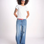 t-shirt girocollo manica corta WSCT20 01 WHITE merz b 