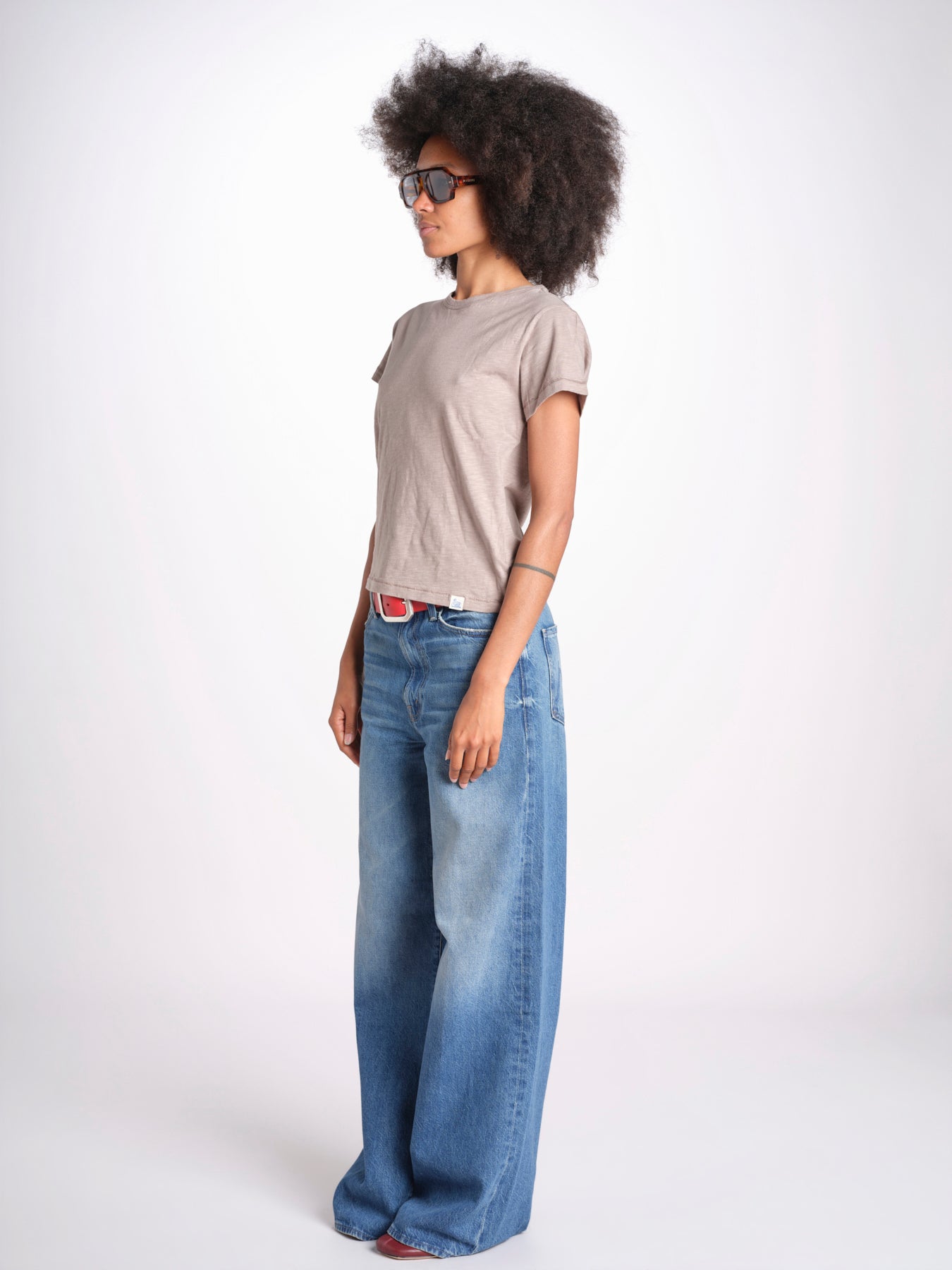 t-shirt girocollo manica corta WSCT20 061 FADED GRAIN merz b 