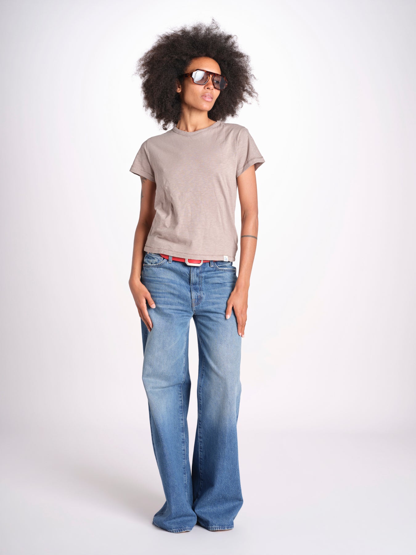t-shirt girocollo manica corta WSCT20 061 FADED GRAIN merz b 