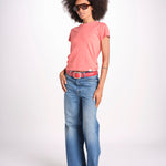 t-shirt girocollo manica corta WSCT20 377 CALIPSO PINK merz b 
