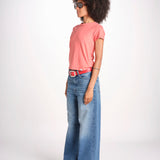 t-shirt girocollo manica corta WSCT20 377 CALIPSO PINK merz b 