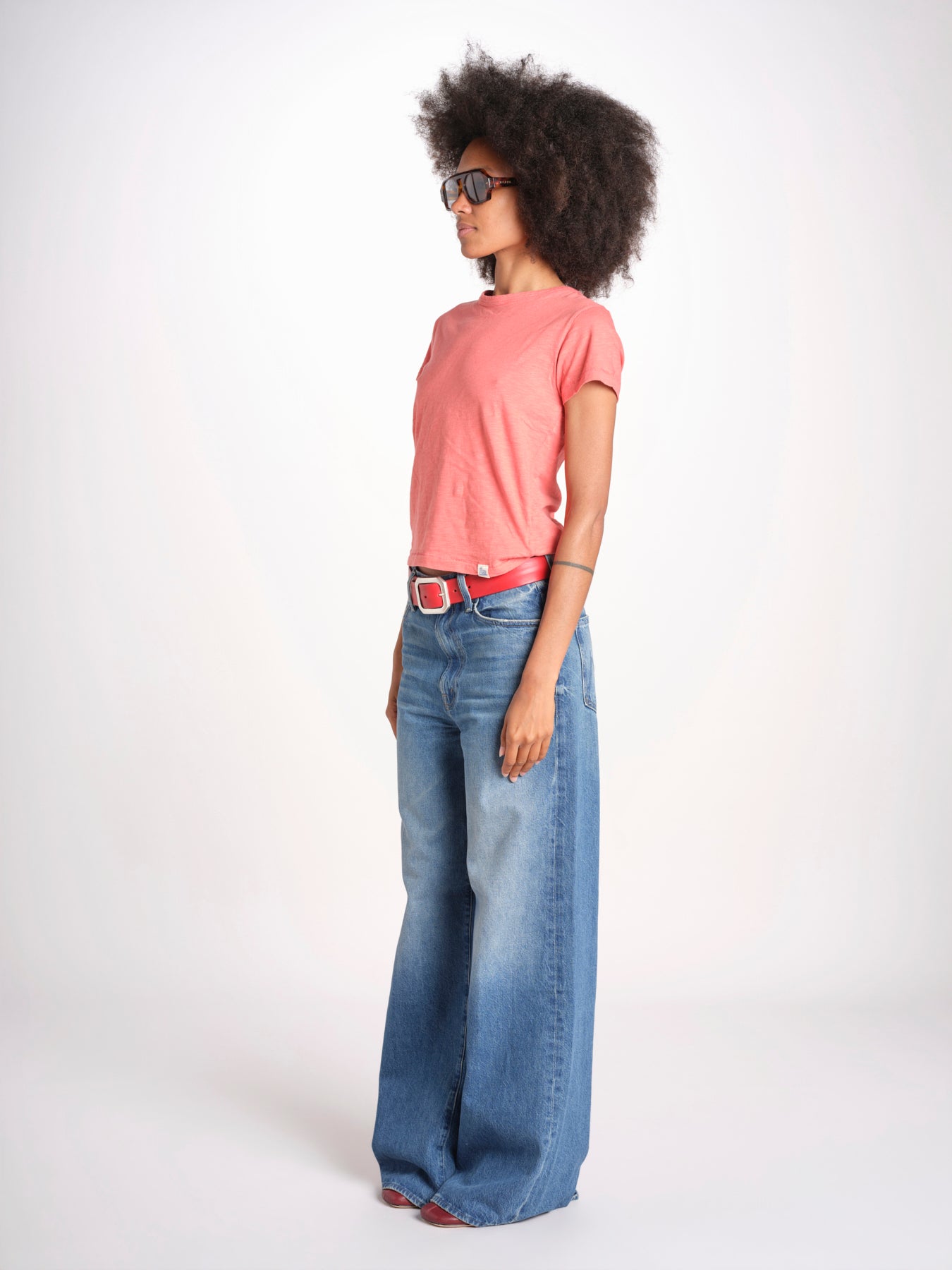 t-shirt girocollo manica corta WSCT20 377 CALIPSO PINK merz b 
