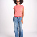 t-shirt girocollo manica corta WSCT20 377 CALIPSO PINK merz b 