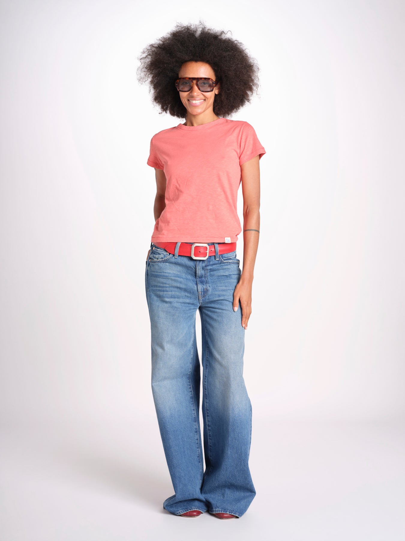 t-shirt girocollo manica corta WSCT20 377 CALIPSO PINK merz b 