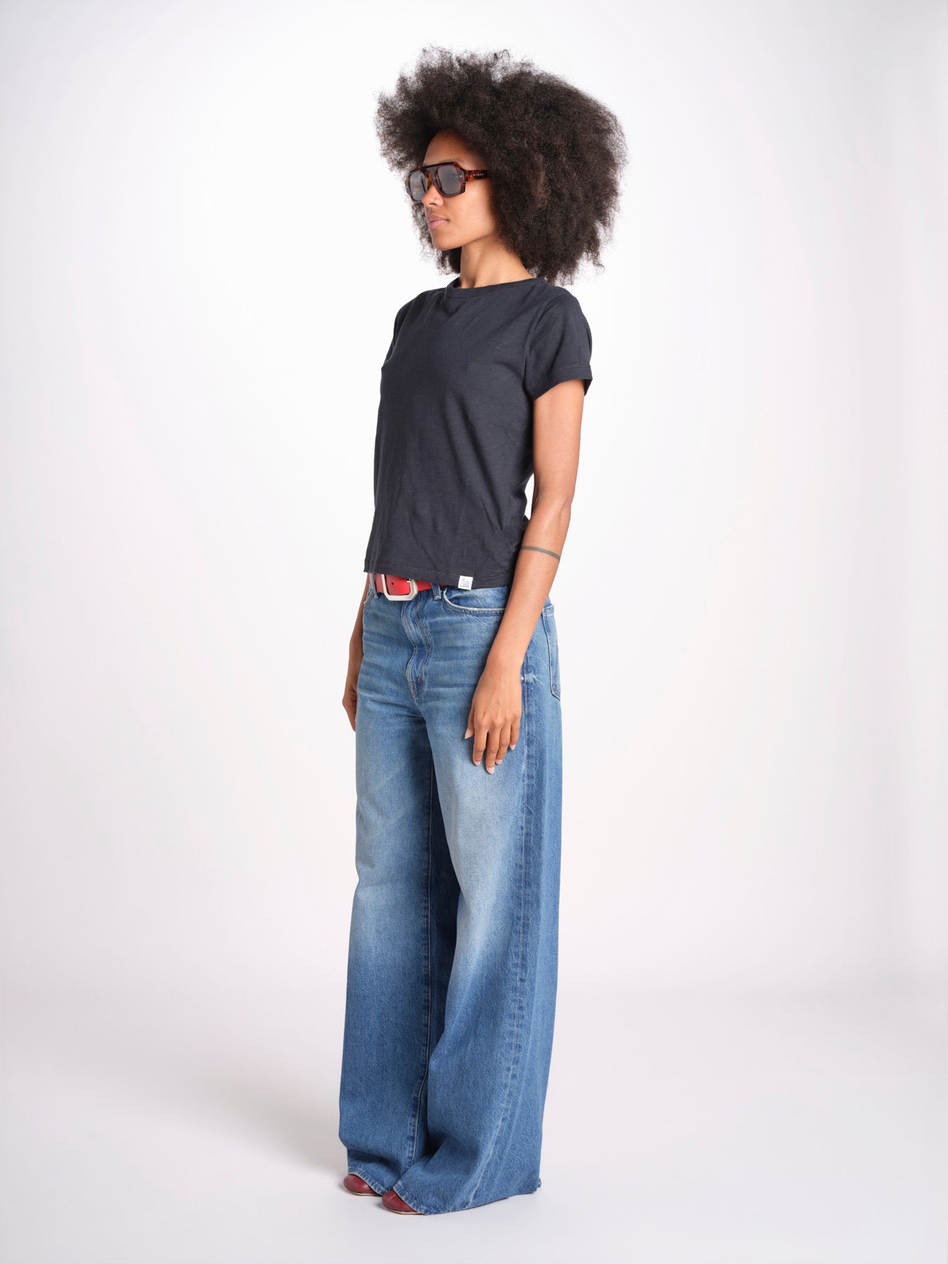 t-shirt girocollo manica corta WSCT20 58 DEEP BLU merz b 