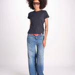 t-shirt girocollo manica corta WSCT20 58 DEEP BLU merz b 