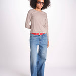 t-shirt girocollo manica lunga WSLS21 061 FRAIDED GRAIN merz b 