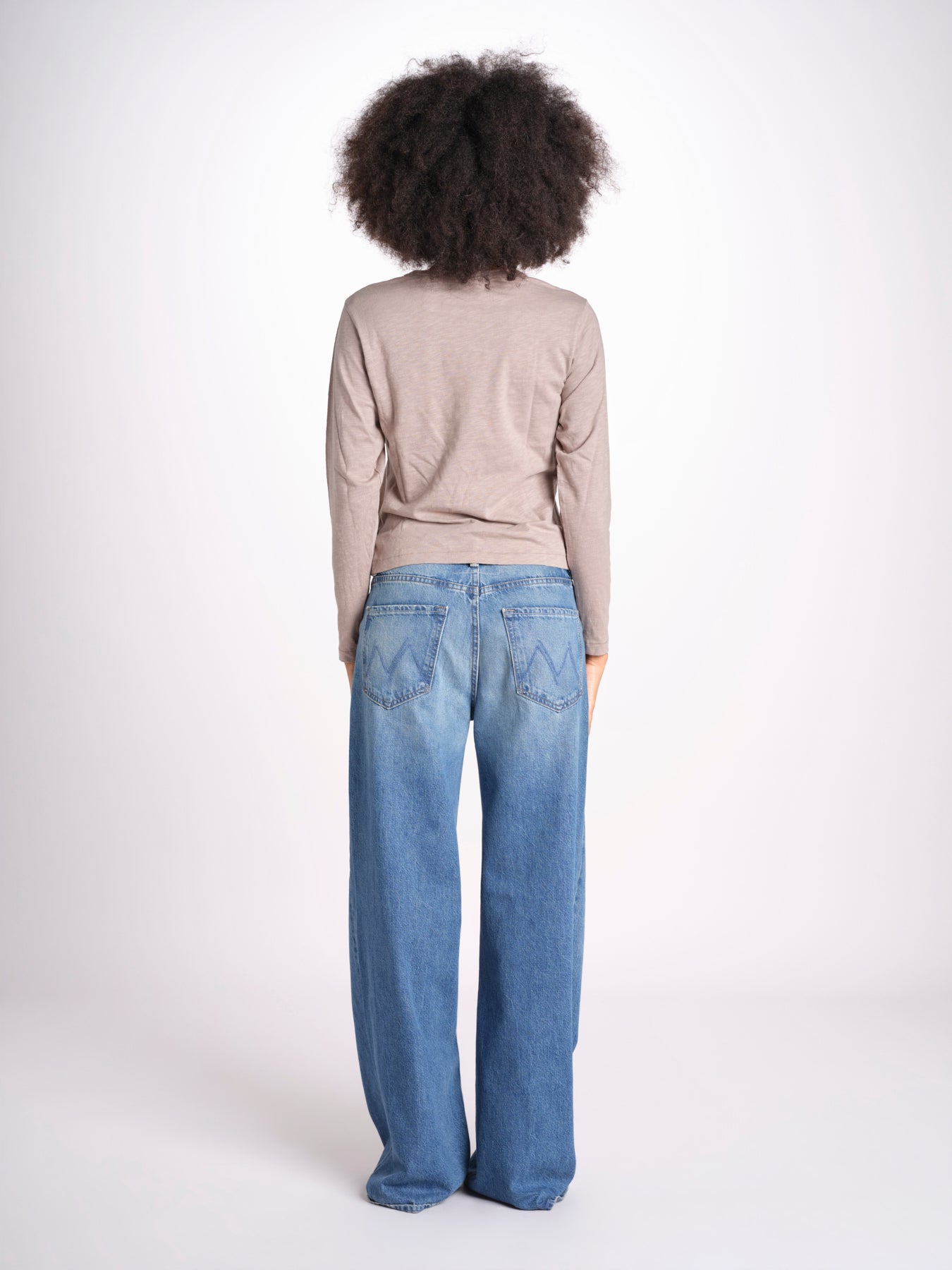 t-shirt girocollo manica lunga WSLS21 061 FRAIDED GRAIN merz b 