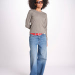 t-shirt girocollo manica lunga WSLS21 404 VINTAGE ARMY merz b 