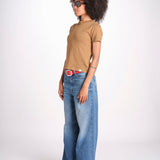 t-shirt manica corta in cotone organico WTEE03 162 DUSTED KHAKI merz b 
