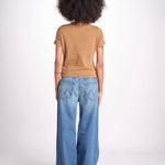 t-shirt manica corta in cotone organico WTEE03 162 DUSTED KHAKI merz b 