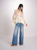 camicia over con pizzo