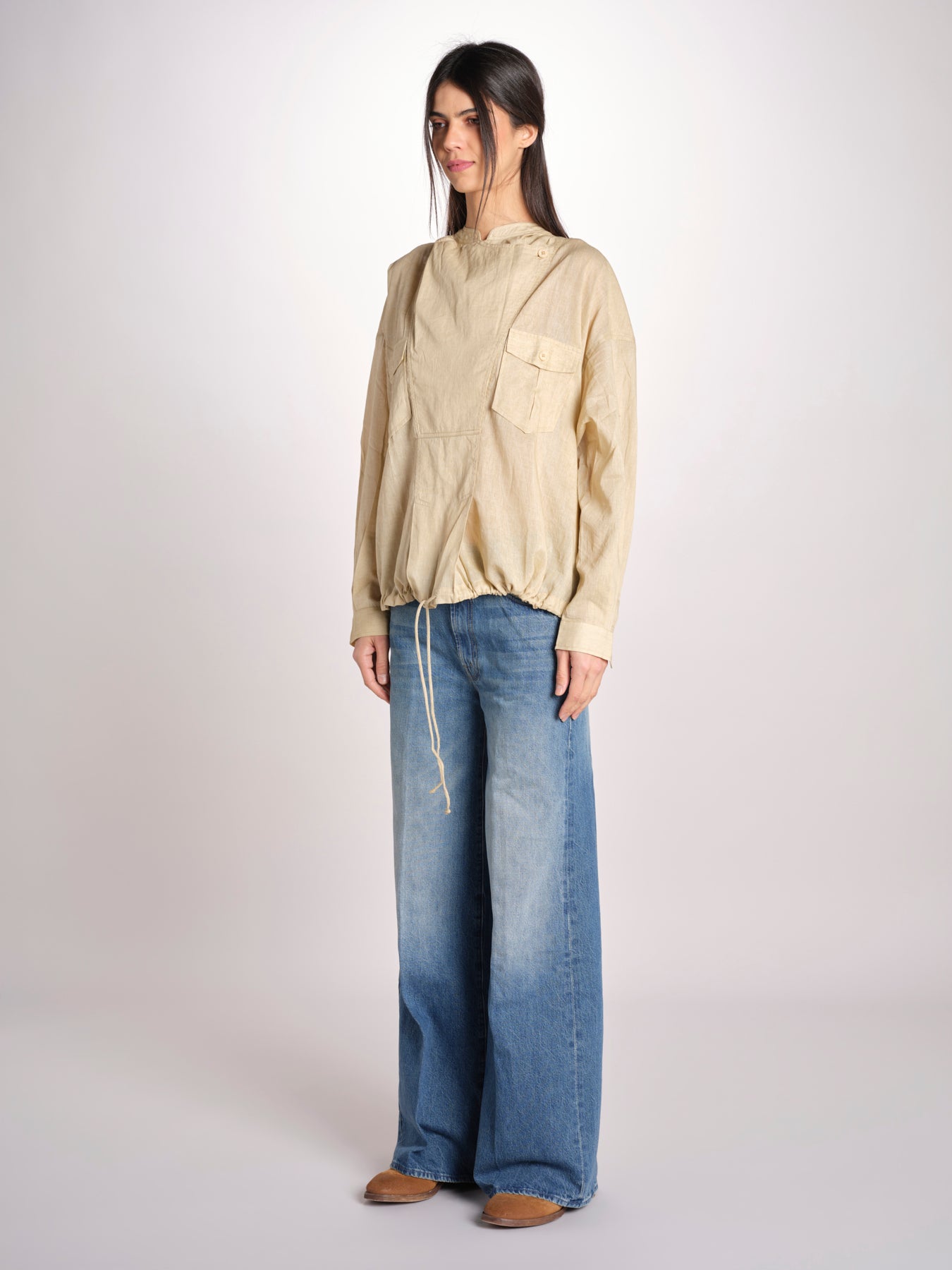 tunica in lino DEMBOW BEIGE mes demoiselles 