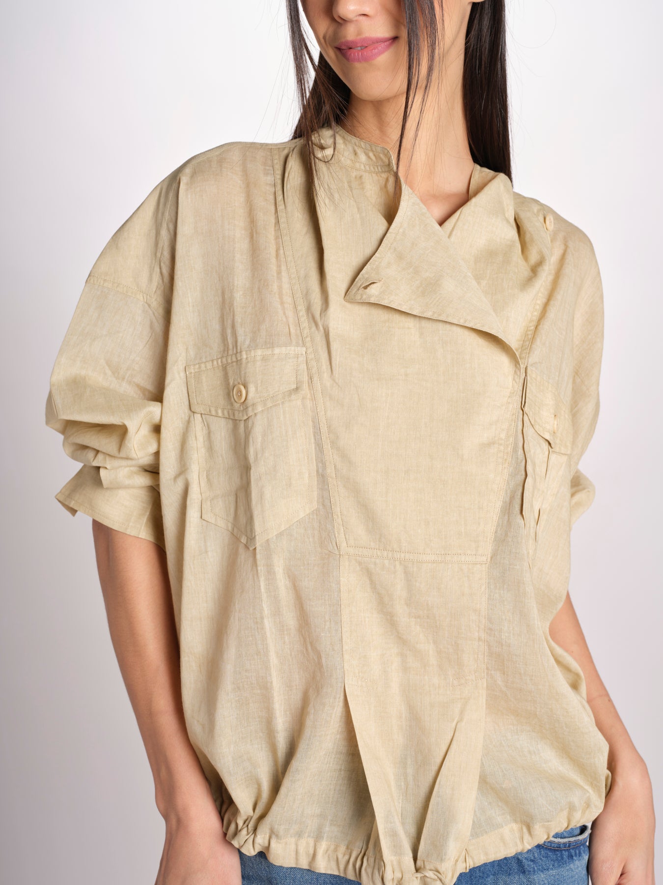 tunica in lino DEMBOW BEIGE mes demoiselles 