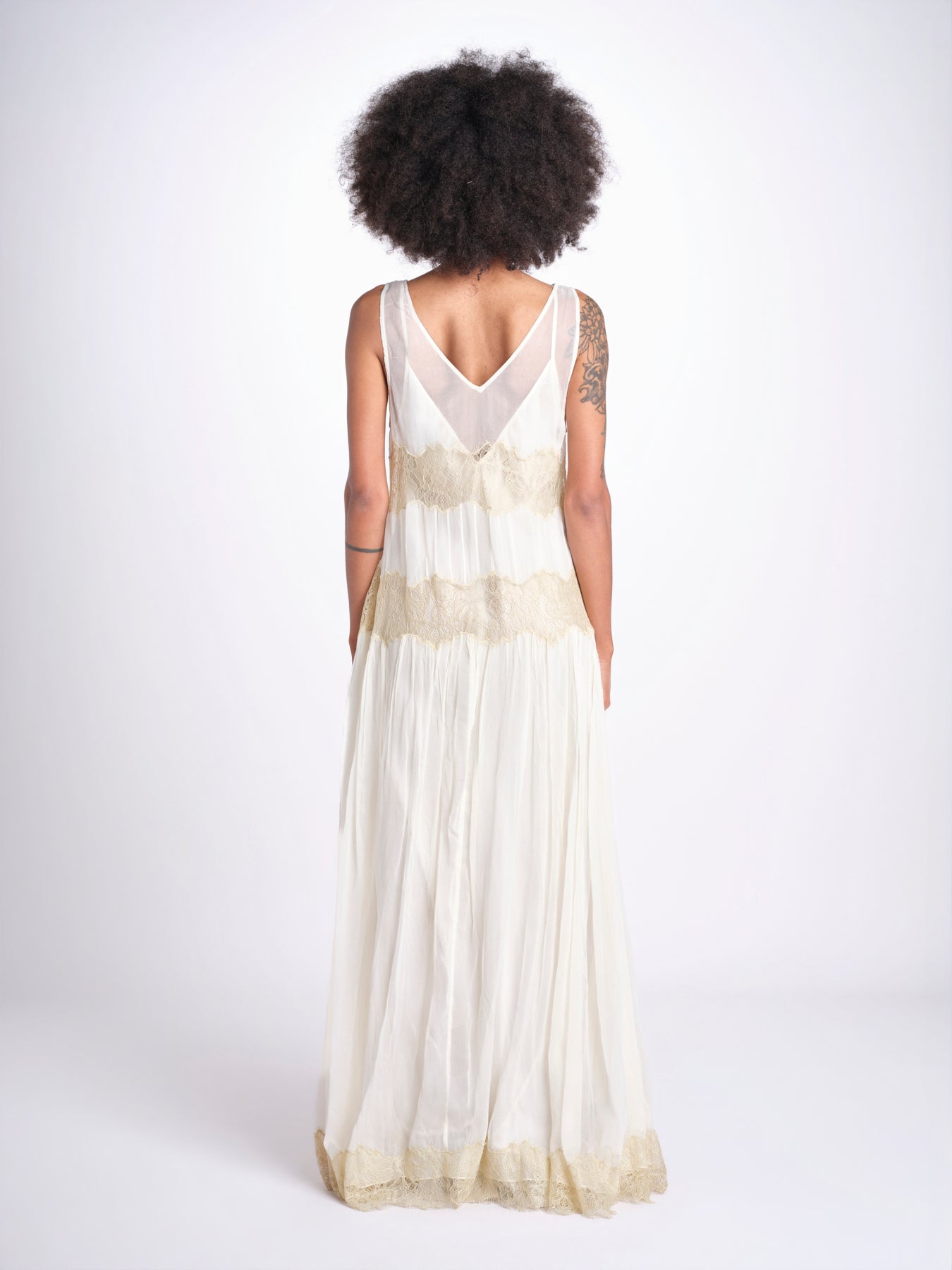 abito lungo con pizzo DOMENICA IVORY mes demoiselles 