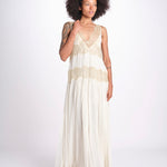 abito lungo con pizzo DOMENICA IVORY mes demoiselles 