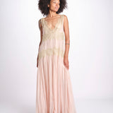abito lungo con pizzo DOMENICA ROSE mes demoiselles 