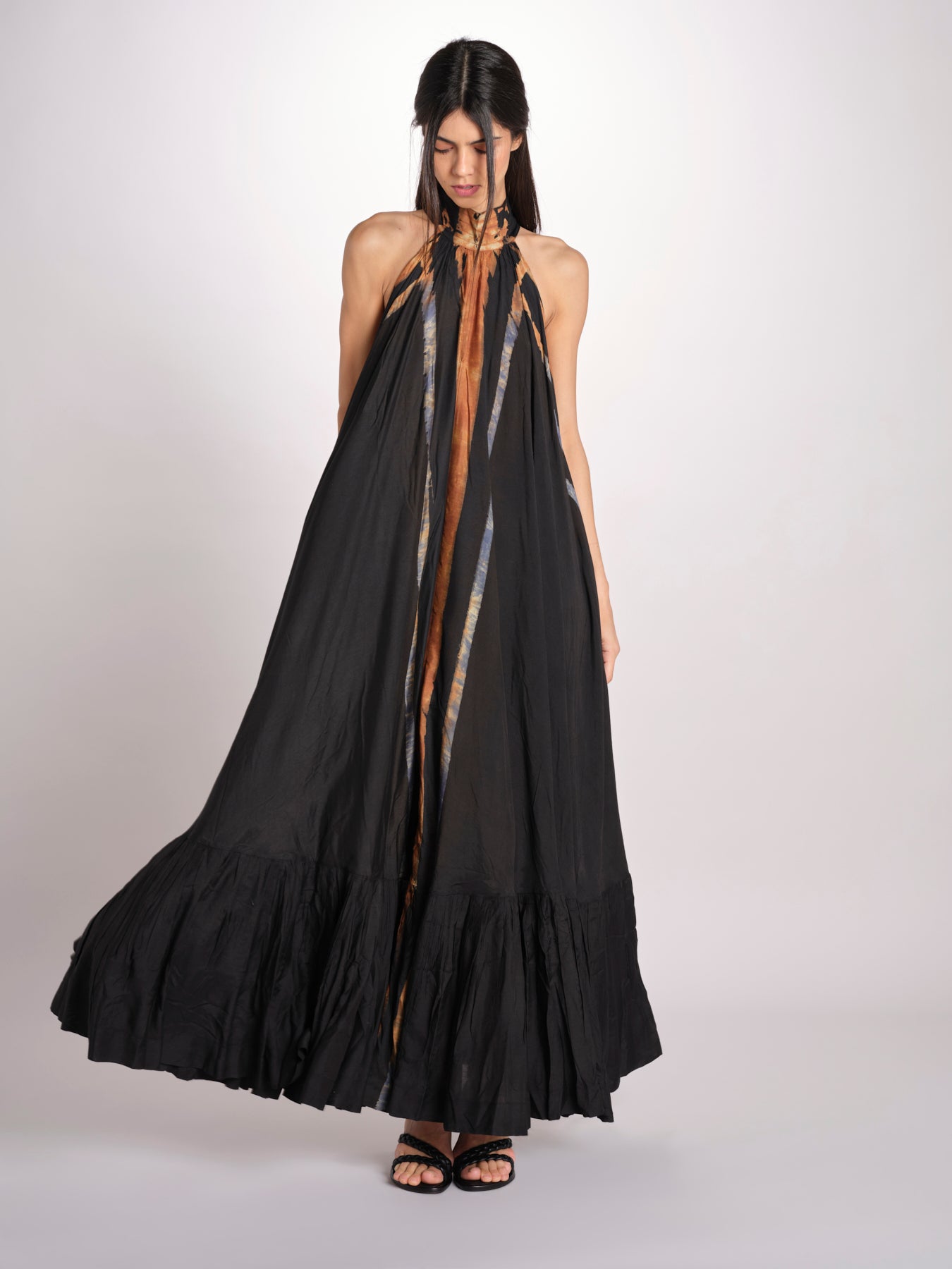 abito tie e die LALA BLUE OCRE mes demoiselles 