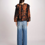 Camicia stampata con rouches LLAOLLAO MULTICOLR mes demoiselles 