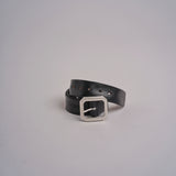 cintura con fibbia ottone 93340 NERO ARGENTO milaura 