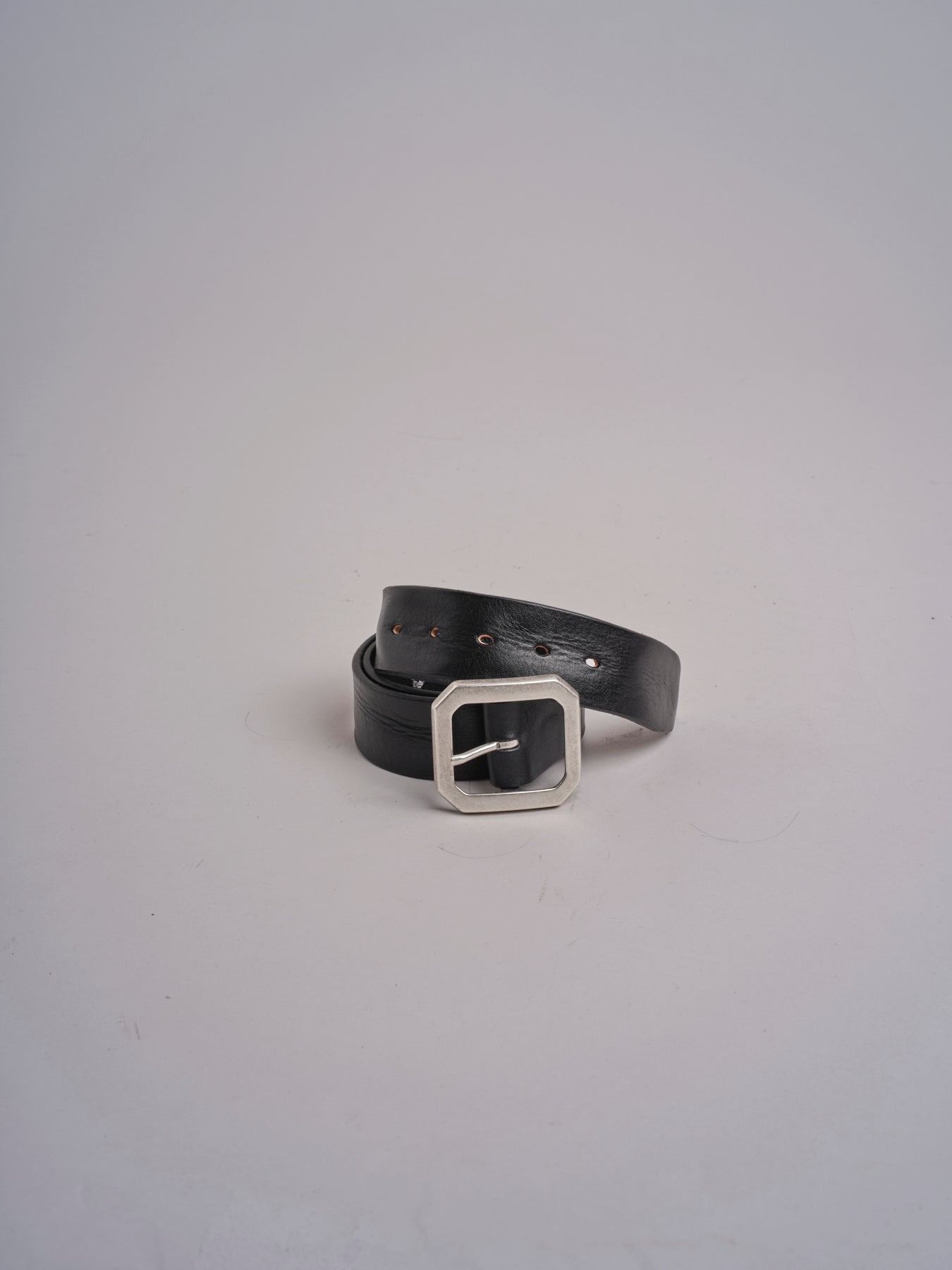 cintura con fibbia ottone 93340 NERO ARGENTO milaura 