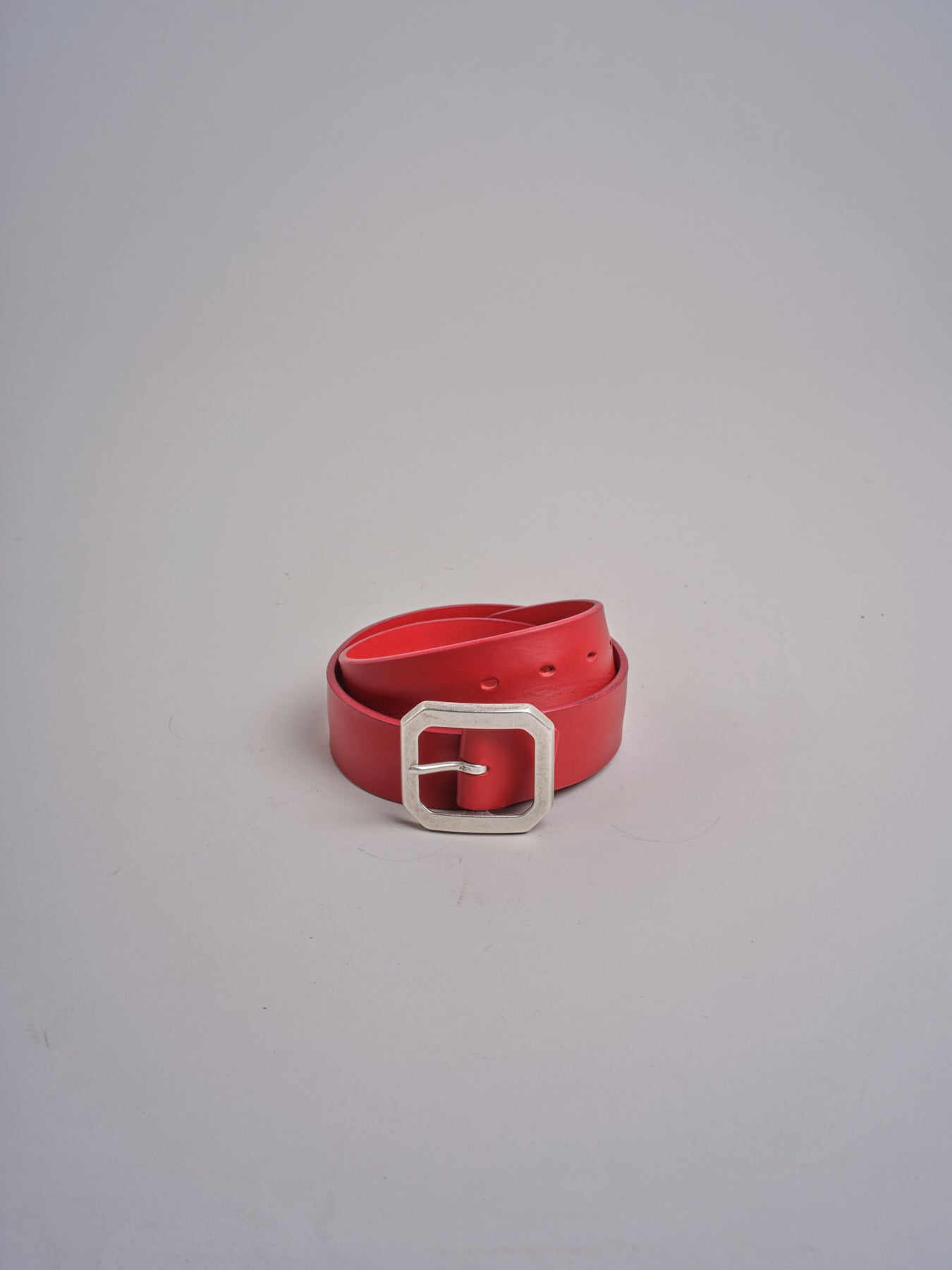 cintura con fibbia ottone 93340 ROSSO ARGENTOÙ milaura 