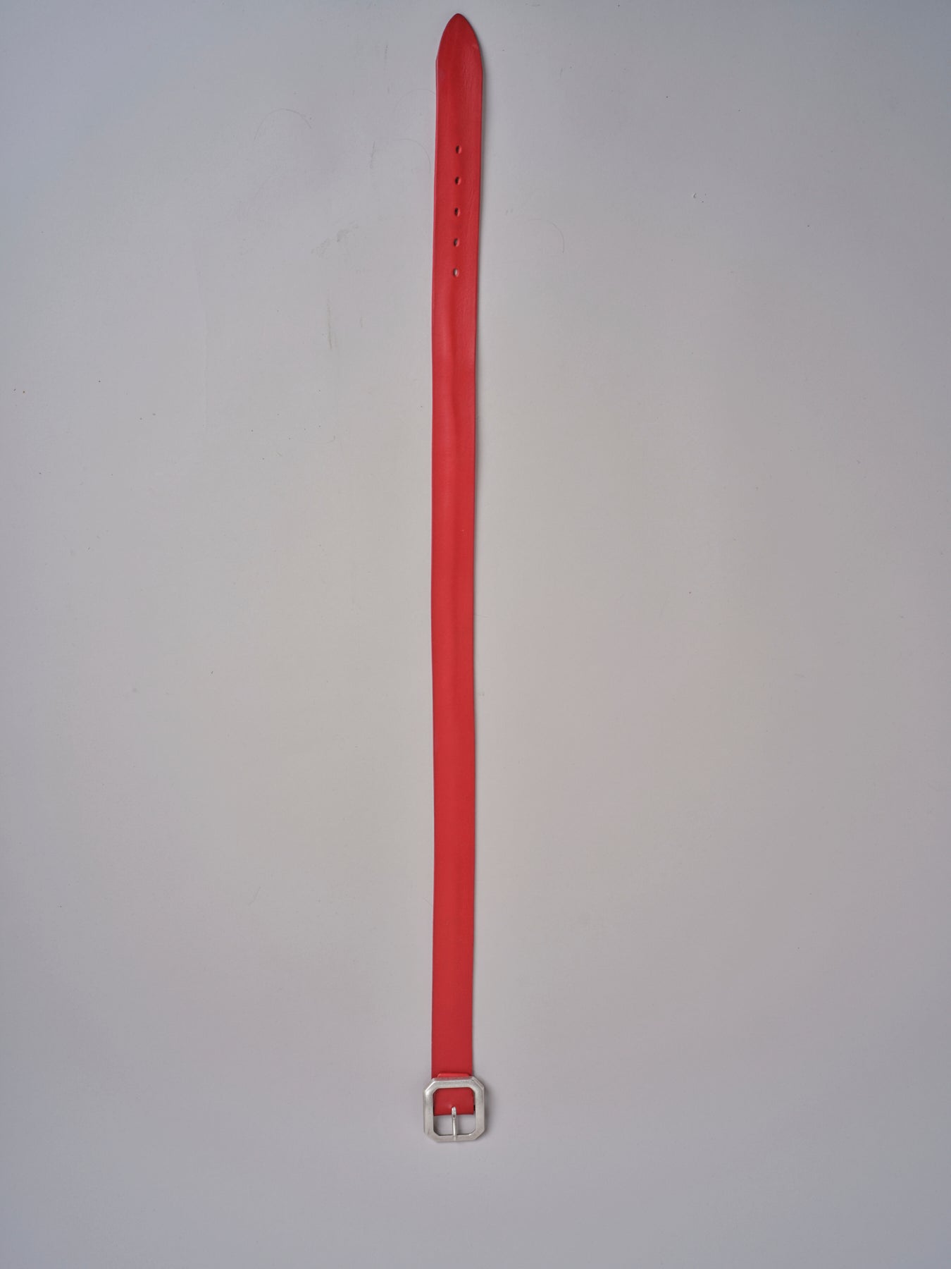 cintura con fibbia ottone 93340 ROSSO ARGENTOÙ milaura 