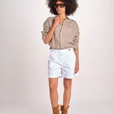 Camicia maschile in lino M012 1003 FANGO milaura 
