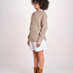 Camicia maschile in lino M012 1003 FANGO milaura 