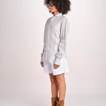 Camicia maschile in lino M012 1017 PERLA milaura 