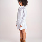 camicia maschile in lino M012 10 BIANCO milaura 