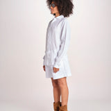 camicia maschile in lino M012 10 BIANCO milaura 
