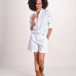 camicia maschile in lino M012 10 BIANCO milaura 