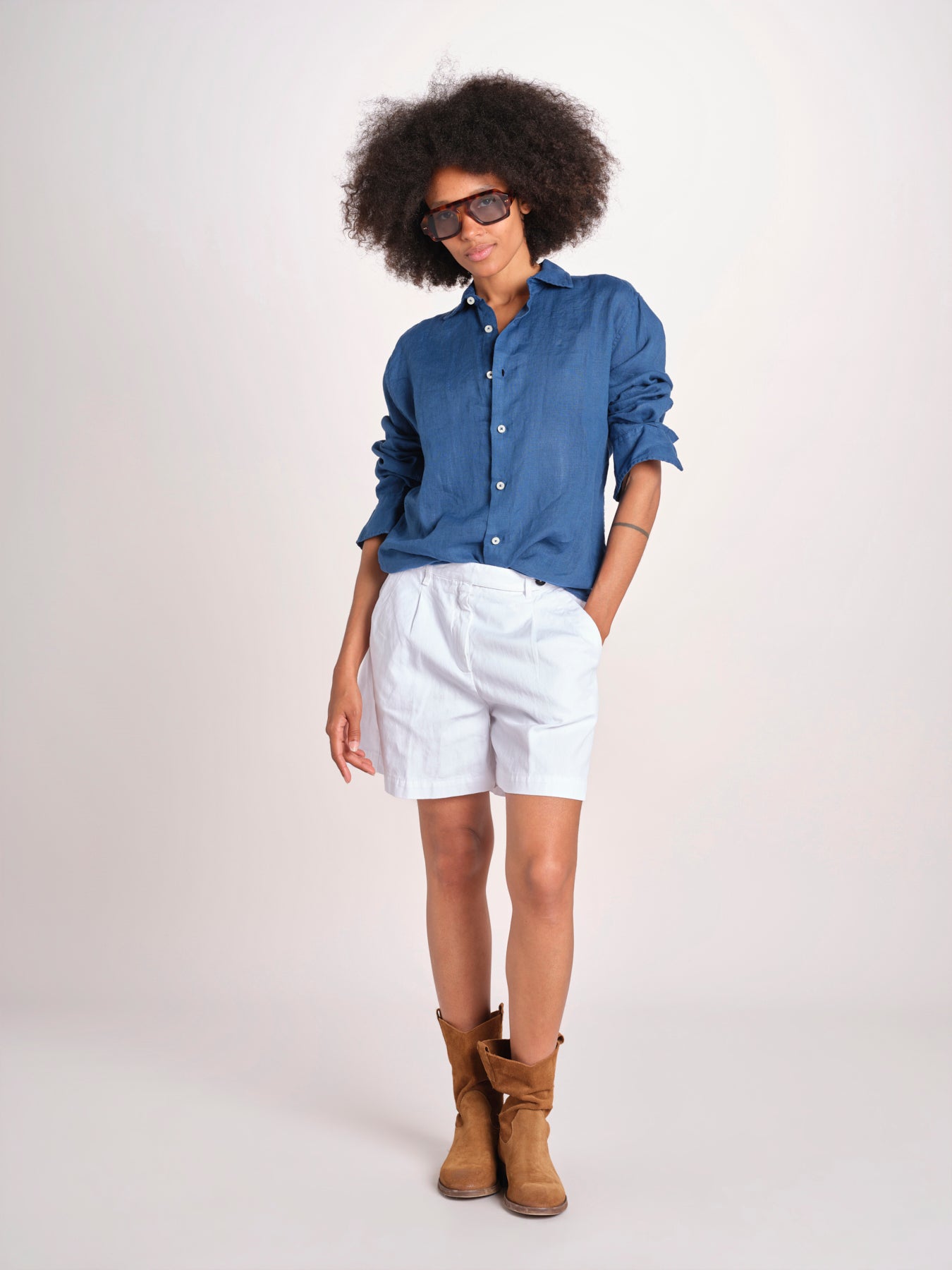 Camicia maschile in lino M012 963 OTTANIO milaura 
