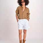 Camicia maschile in lino M012 973 CAPPUCCINO milaura 