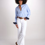camicia a righe con collo guru MICA5630 BA milaura 
