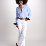 camicia a righe con collo guru MICA5630 BA milaura 