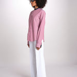 camicia a righe con collo guru MICA5630 BB milaura 