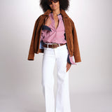 camicia a righe con collo guru MICA5630 BB milaura 