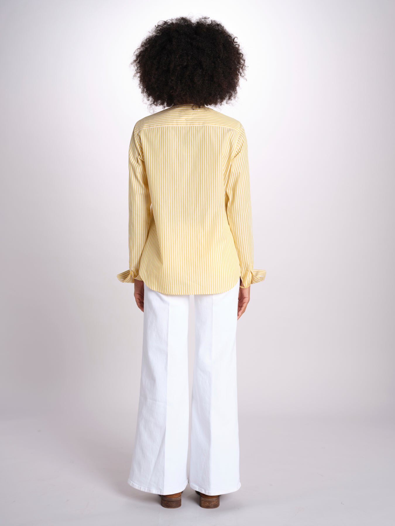 camicia a righe con collo guru MICA5630 BG milaura 
