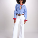camicia a righe con collo guru MICA5630 BT milaura 