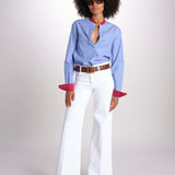 camicia a righe con collo guru MICA5630 BT milaura 