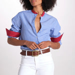 camicia a righe con collo guru MICA5630 BT milaura 