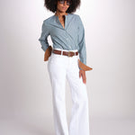 camicia a righe con collo guru MICA5630 BV milaura 