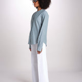 camicia a righe con collo guru MICA5630 BV milaura 