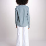 camicia a righe con collo guru MICA5630 BV milaura 