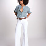 camicia a righe con collo guru MICA5630 BV milaura 