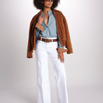 camicia a righe con collo guru MICA5630 BV milaura 
